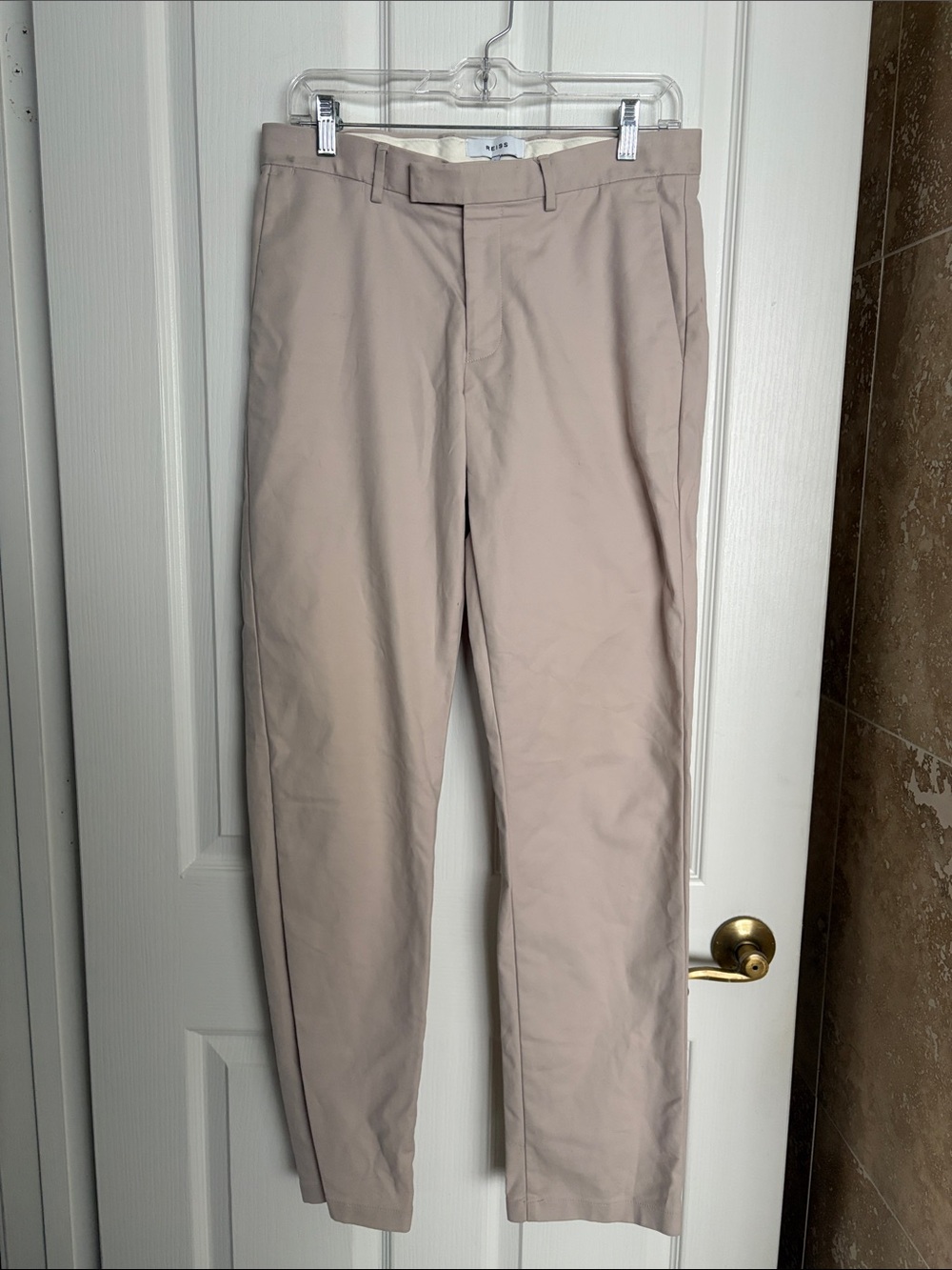 Reiss Men's Light Beige Chinos